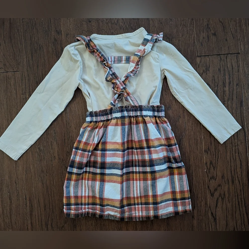 Ruffle Butts Plaid Jumper and Layering Shirt